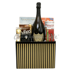 Dom Perignon and Caviar Gift Basket