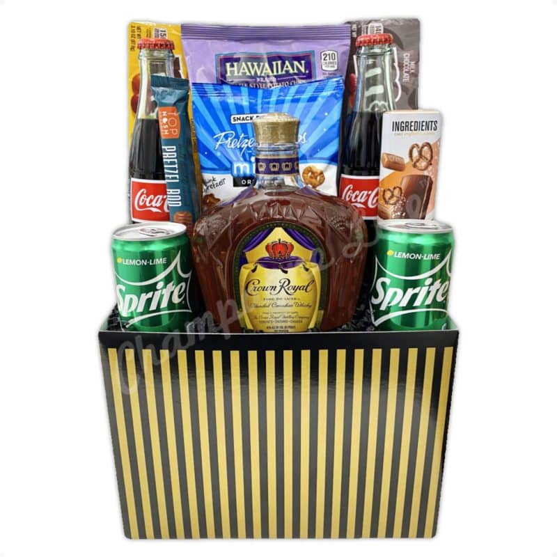 Champagne Life - Crown Royal Gift Basket