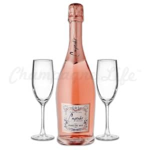 Champagne Life - Cupcake Sparkling Rose Toast Set