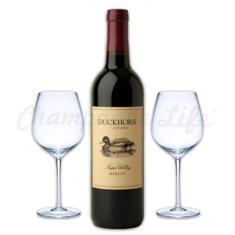 Champagne Life - Duckhorn Merlot Wine Toast Set
