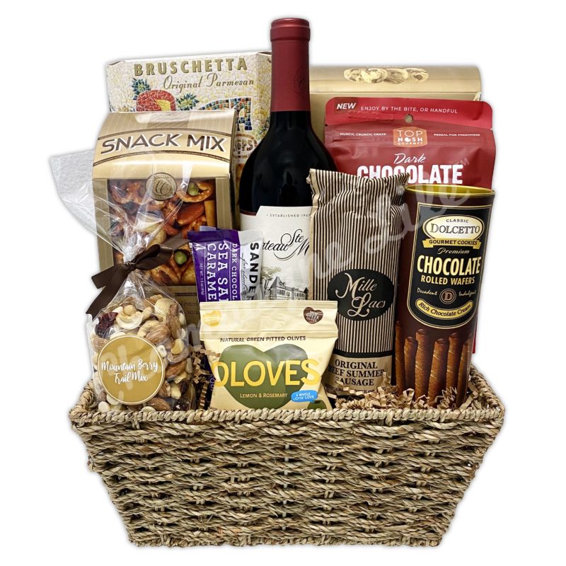 Champagne Life - Gourmet Goodies Wine Gift Basket