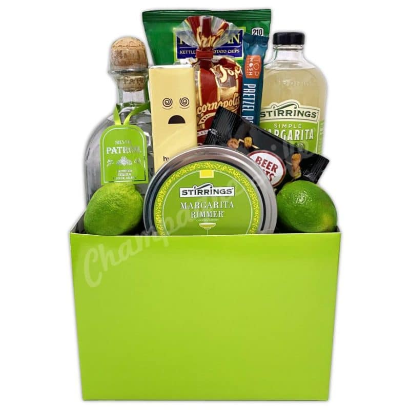 Champagne Life - Patron Silver Margarita Gift Basket