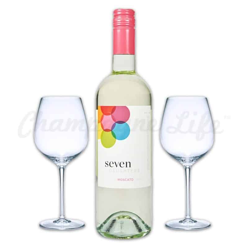 Champagne Life - Seven Daughters Moscato Wine Toast Set