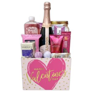 Champagne Life - Valentine's Day Champagne Bubble Bath Basket