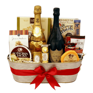 Cristal Dom Perignon Gift Basket