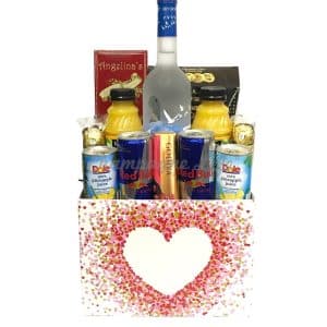 Valentine's Day Grey Goose Basket