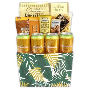 Champagne Life - Mimosa & Snacks Gift Basket