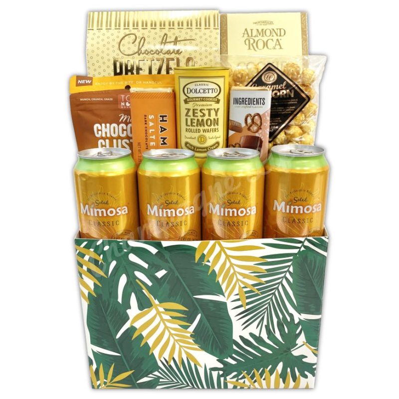 Champagne Life - Mimosa & Snacks Gift Basket