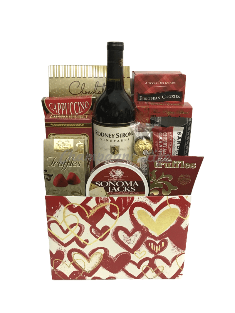 Valentine's Day Wine Basket
