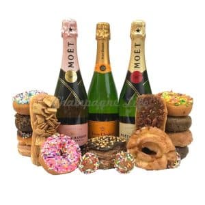 Deluxe Champagne and Donut Gift Set