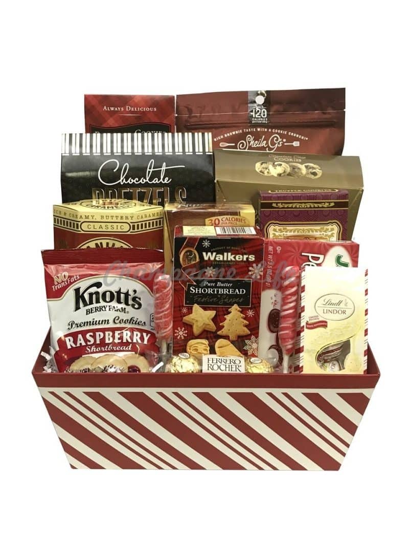 Christmas Cookies and Chocolates Gift Basket